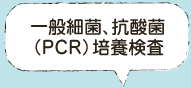 一般最近、抗酸菌（PCR）培養検査